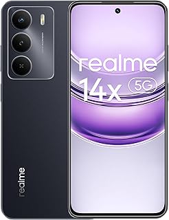 realme 14x Smartphone 5G 6+128Go, Carbon Black, 6,67 Pouces d